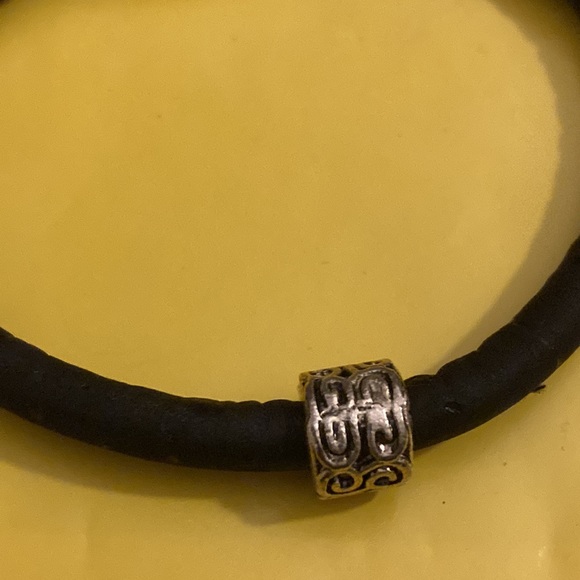 Handmade Cork Bracelet with Charm and Magnetic Snap - Picture 2 of 4